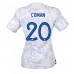 Frankrike Kingsley Coman #20 Replika Borta matchkläder Dam VM 2022 Korta ärmar